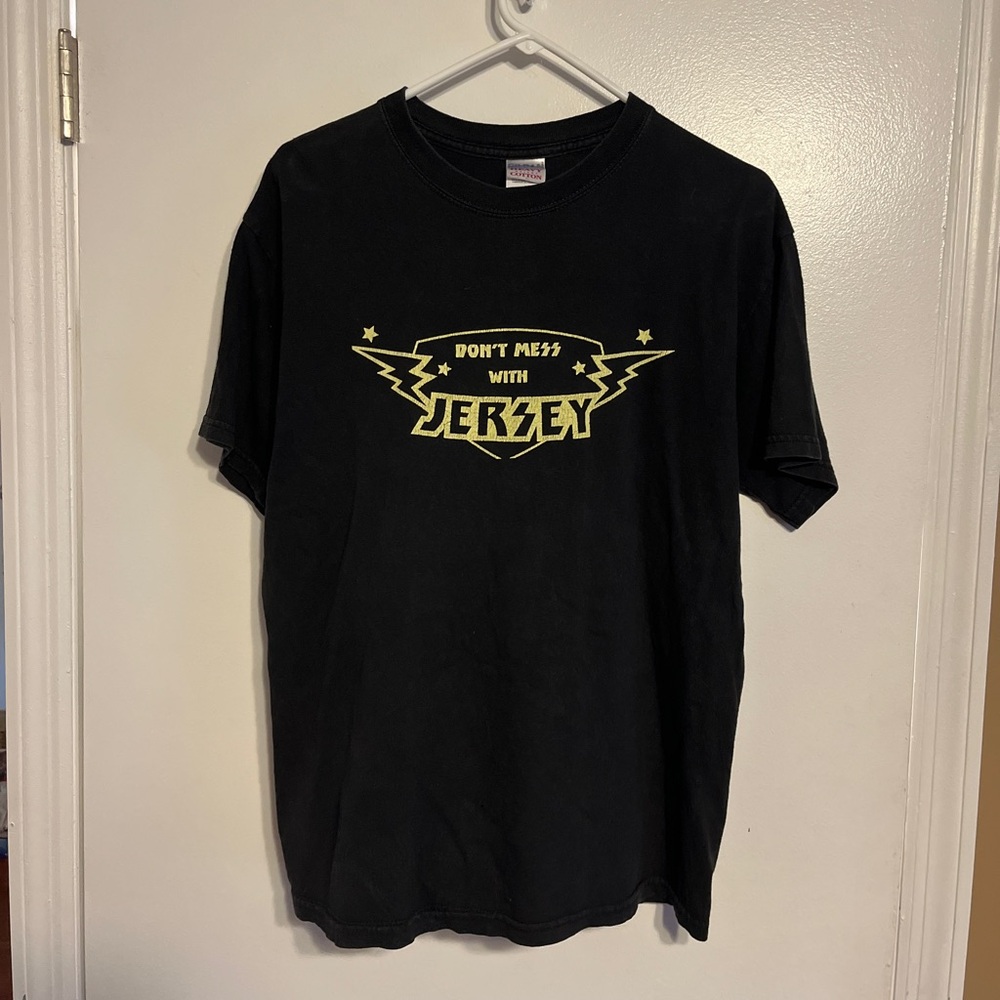 Don't Mess With Jersey Kids' Graphic Tee - Black & Yellow